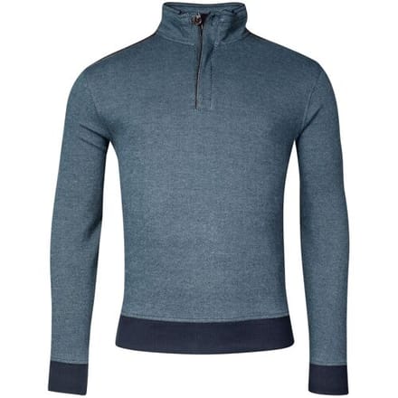 Baileys Trui Sweat Halfzip Jacquard Doubleface Interlock Adriatic Blue / male