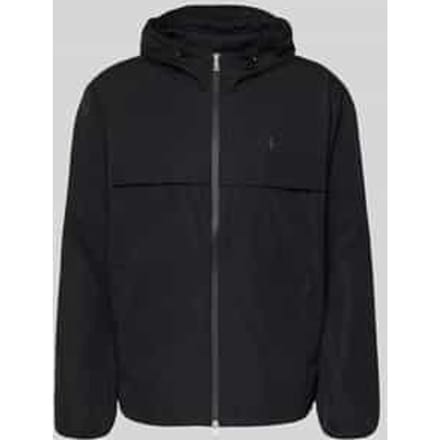 Regular fit Regenjack met gestikt logo
