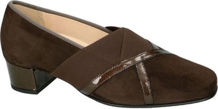Hassia -Dames -  bruin donker - pumps & hakschoenen - maat 38.5