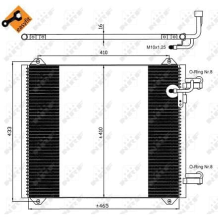 Condensor, airconditioning NRF 35362