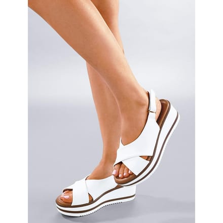 Sandalen geitennappaleer Van Peter Hahn wit