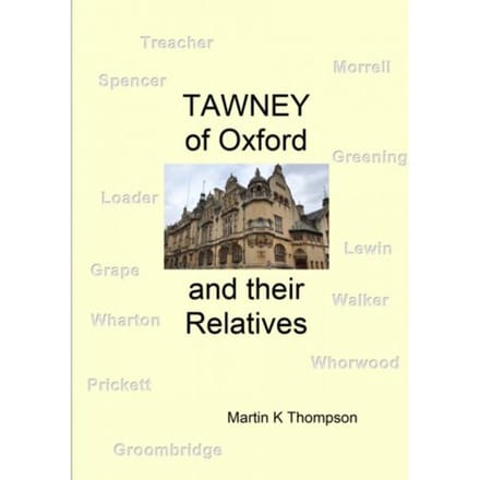 Tawney Of Oxford - Martin K Thompson