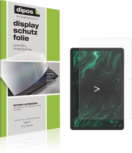 dipos – 2x Matte Beschermfolie geschikt voor Digma Pro Zenith | Krasbestendige & antireflecterende Screenprotector Ultra-Thin