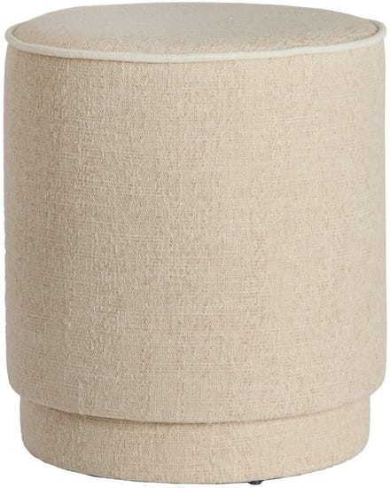 Light & Living Poef Rosin - Beige - Ø40x45cm - Modern