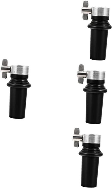 Cello Eindpin - Strijkinstrument Accessoire - Stabiliteit Verbeteren - Antislip Rubber - 4 Stuks - Zwart