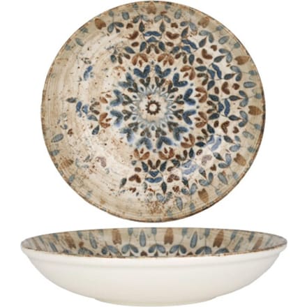 Rinart Diepbord - Aztec - Porselein - 25 cm (1200cc) - set van 6