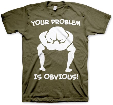 Hybris T-shirt ‘Your Problem Is Obvious’ SH-1-15704-H43-14