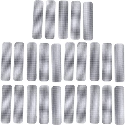 20 pièces Patchs de réparation d'écran de fenêtre Acier inoxydable Auto-adhésif Recouvrant Maille Ruban Set pour fenêtre white