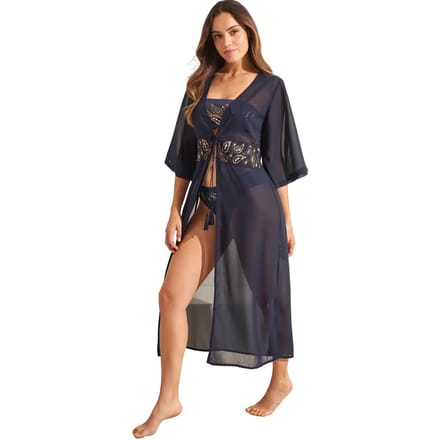 Dames lange strandkimono Selmark Baikal