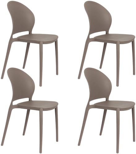 ANLI STYLE Outdoor Chair Sjoerd Grey - set van 4