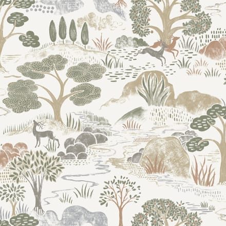 Boråstapeter Vliesbehang 5525 - Swedish Grace - Botanisch Wit - 53cm x 10.05m