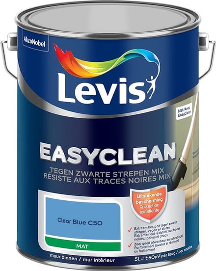 Levis - Easyclean Tegen Zwarte Strepen Mix - Clear Blue C50 - Mengverf - 5 L