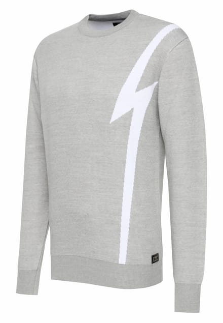 Flash gebreide trui met ronde hals
