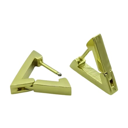 Driehoek oorbellen - Premium gold-plated staal - Goudkleurig