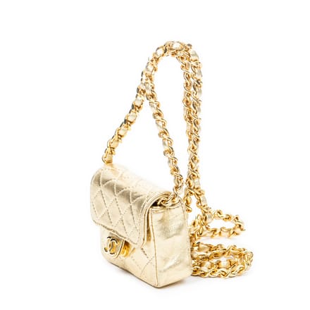 Vintage Micro Mini Chain Crossbody  Schoudertas