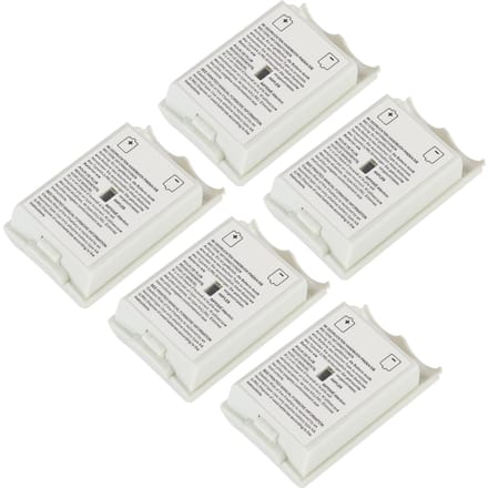 5 STUKS Universele Vervangende Batterij Shell Case Cover Kit voor XBOX 360 Controller (Wit) wit