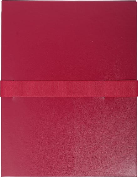 Exacompta 10x Map uitrekbare rug en klep in Balacron - 24x32 cm - Bordeaux - 624E