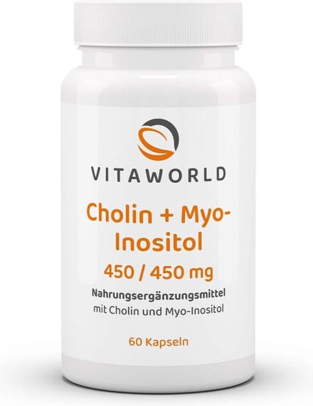 Vitaworld choline + myo-inositol 450/450mg 60 capsules