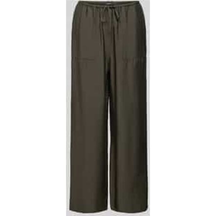 Wide leg broek met verkort model, model 'Crinka'