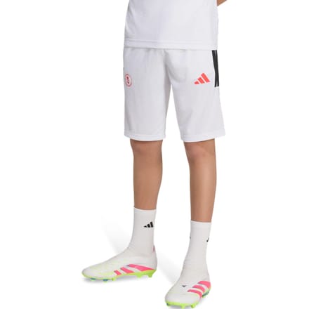 Adidas Lamine Yamal Korte Broeken Kinder - Wit - Maat 147 - 152 CM - Poly Jersey