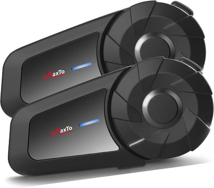 Motorhelm Communicatie - Motor Intercom - Veilig Onderweg - Universele Koppeling - 2 Stuks - Zwart