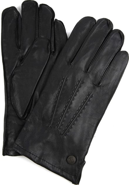 Laimbock handschoenen Dudley heren zwart gevoerd - 9
