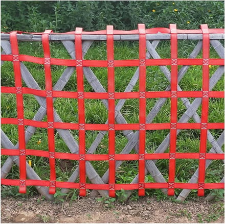 Klimnet Kinderen - Speeltuin Net - Buiten Spelen - Sterk Draagvermogen - 1x1m - Rood