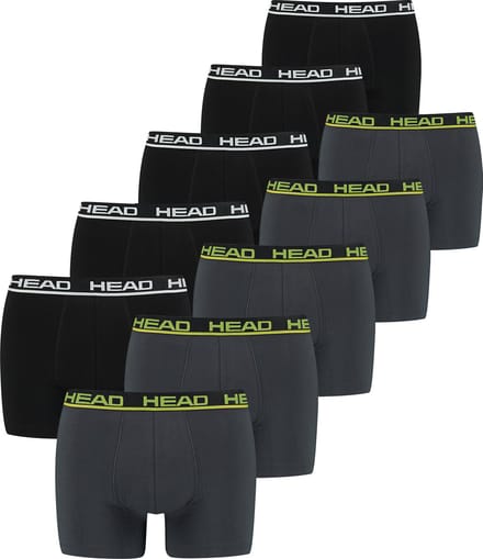 BOXERS Set van 10 HEAD Basic Boxers Boxershorts voor heren