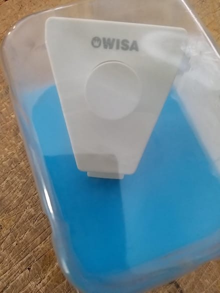 Plieger Wisa druktoets wit met spoelonderbreker