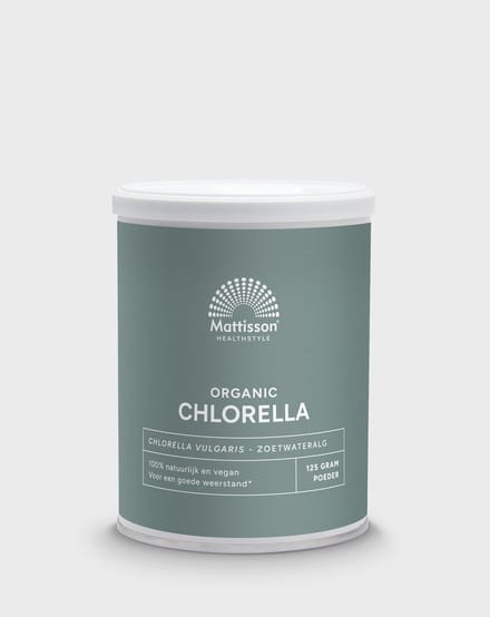Mattisson - Biologisch Chlorella Poeder - Zoetwateralg - 125 Gram