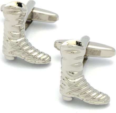 Manchetknopen - Laarzen Western Schoenen Zilverkleurig