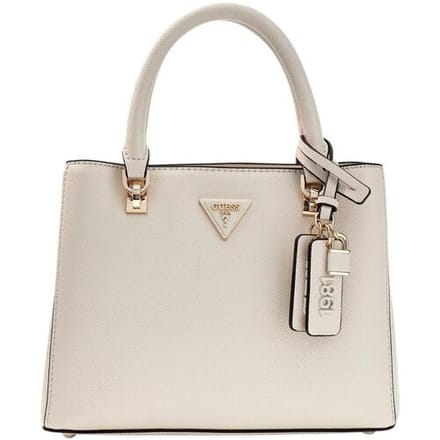 GUESS handtas schoudertas Noelle II Multi Compartment Satchel Bone crème