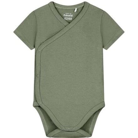 Prénatal overslagromper basis Light Khaki Green 62/68 unisex