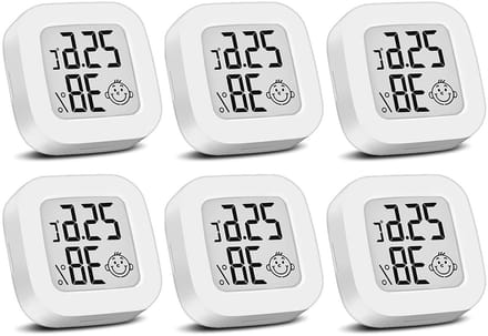 Digitale Hygrometer & Thermometer Binnen Meetapparaat Mini LCD Display Set (6 Stuks)