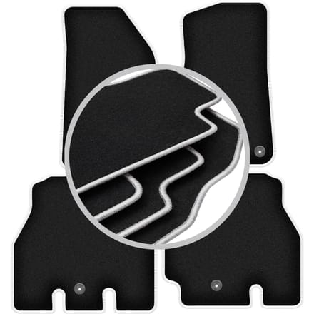 CARLUX-SILVER automatten voor: Jeep Wrangler JL 5-deurs (2018-2023)