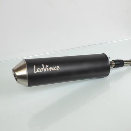 Pot d échappement Leovince pour Moto Derbi 50 Senda R X-Trem Eu2 3408BN /HM V6 noir passage bas Neuf
