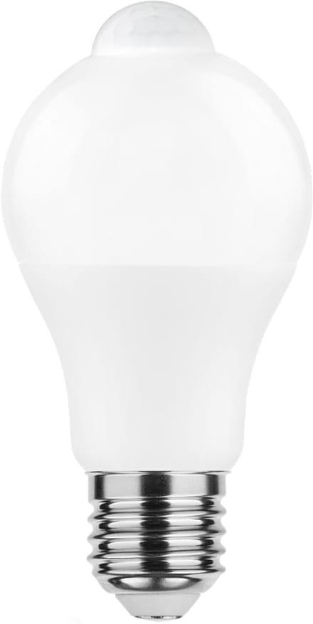 Modee E27 LED Lamp 8.8W met Bewegingssensor - 806lm - 4000K - Neutraal Wit - Globe A60 - Vervangt 60W Halogeen Gloeilamp