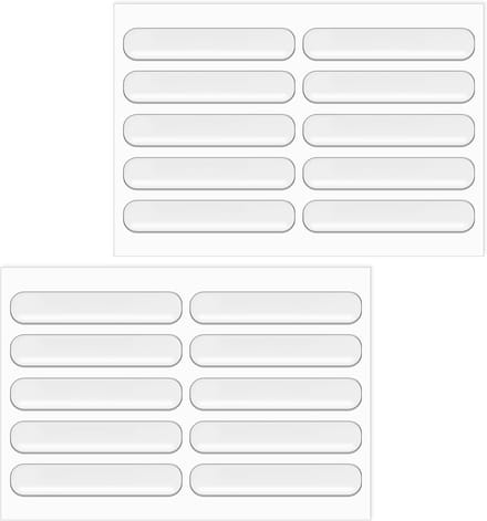 Solidchoice - 20 Stuks Transparante Muurprotectors, Meubelstoppers voor Duren