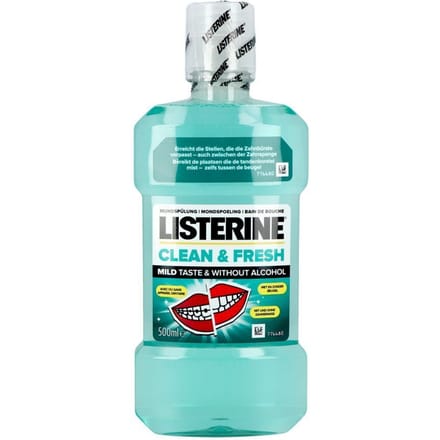 Listerine - Mondwater - Clean & Fresh - Zonder Alcohol - 500 ml