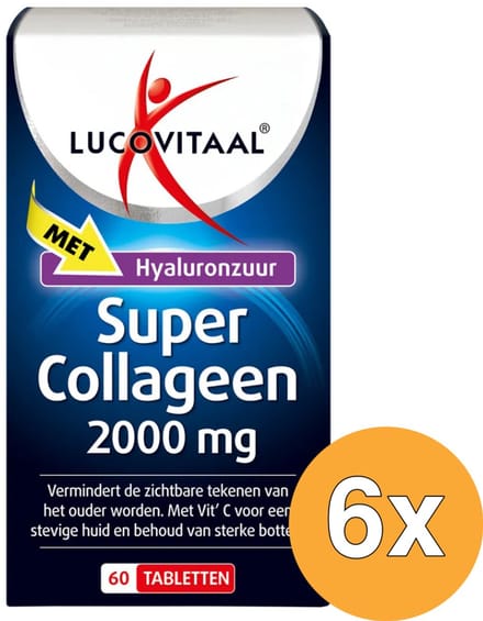 6x Lucovitaal Super Collageen 2000mg (60 tabletten)