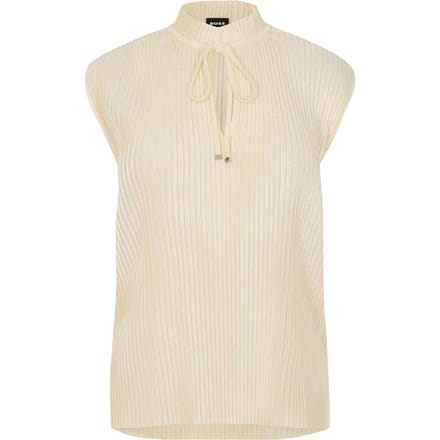 Boss Dames/Dames Emalla Geribd Mouwloos Vest Top (Wit)