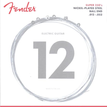 Fender F-250H snaren set elektrisch, nickel roundwound, heavy, 012-016-024-032-042-052