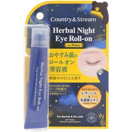 Country & Stream - Herbal Night Eye Roll-On With Honey 15ml