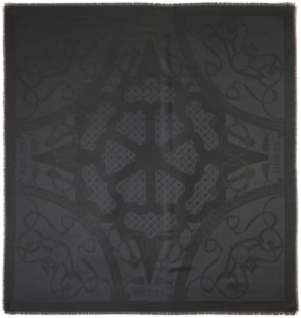 Guess Dita Kefiah Dames Sjaal Vierkant 120x120 - Zwart - One Size