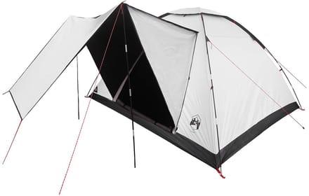 vidaXL - Kamperen - tent - 6-persoons - Wit - Blackout - Polyester - en - Staal