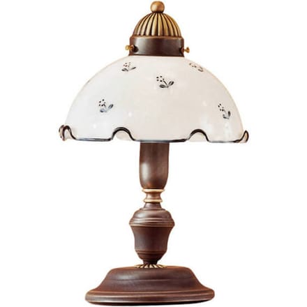 austrolux Decoratieve tafellamp Nonna, wit-blauw