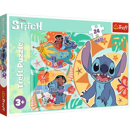Trefl Lilo & Stitch Maxi Groot Formaat Legpuzzel - 24 stukjes - Vanaf 3 jaar