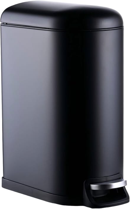 Prullenbak keuken - 10 l - binnenemmer - softclose - zwart