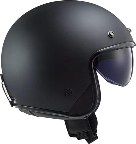 Unisex Jet Helm Mat Zwart - Glasvezel Open Motorhelm