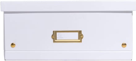 Exacompta 5x Opbergdoos in karton 33x50x16cm Neo Deco, vlak geleverd - Wit - 62458E